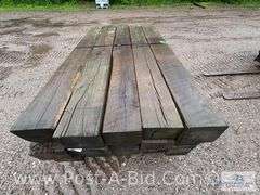 Pallet Of Approx. 20 Guardrail Timbers, Approx. 6' Long.
