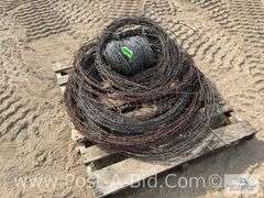 Rolls Of Barb Wire.