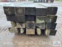 Pallet Of Approx. 20 Guardrail Timbers, Approx. 6' Long.
