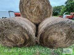 5-Grass Hay Round Bales, Twine Tie, 2024 Hay Season.