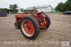 Farmall H Narrow Front Tractor, Rear Tires Are 12.4-38, Comes Wit