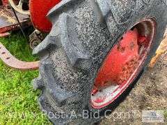 Farmall B Tractor, With Woods Belly Mower, Narrow Front, 1 Flat T