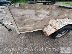 Shop Built 4' x 8' x 22" Side Wall Trailer, With Spare Tire, Life
