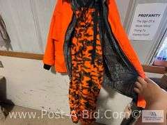 Orange Jacket Withi Insulated Pants, Jacket Size Large, Pants Sz