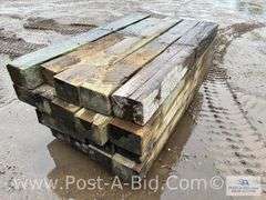 Pallet Of Approx. 20 Guardrail Timbers, Approx. 6' Long.