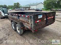 2004 PJ 14' Tandem Axle Dump Trailer, 2 5/16" Ball Hook Up, No Ba