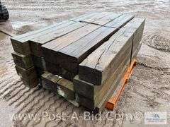 Pallet Of Approx. 20 Guardrail Timbers, Approx. 6' Long.