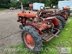 Farmall B Tractor, With Woods Belly Mower, Narrow Front, 1 Flat T
