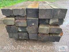 Pallet Of Approx. 20 Guardrail Timbers, Approx. 6' Long.
