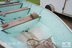 1973 Lund 14' Boat With Johnson 15HP Motor, Owner Stated "Hasnt B