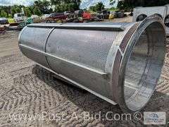Large Stainless Steel Screen, 4' Diameter x 12' Long.