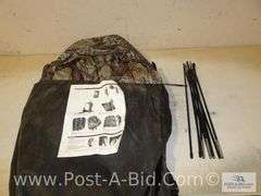 2x Cabelas Chair, Portable Blind, Clay Pigeon Thrower, Coleman Po