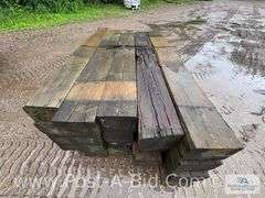 Pallet Of Approx. 20 Guardrail Timbers, Approx. 6' Long.