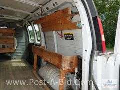 2015 GMC Savana Cargo Van With 137,371 Miles, 4.8L Motor, PW, PL,