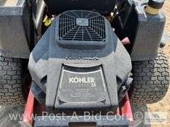 Toro Z5060 Zero Turn Lawn Mower With Kohler 25 Motor, Model # SV7