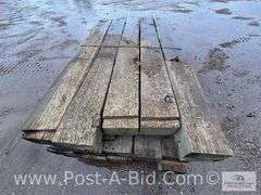 Pallet Of Approx. 20 Guardrail Timbers, Approx. 6' Long.