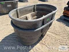 2-Rubbermiade Livestock Tanks; Each 100 Gallons.
