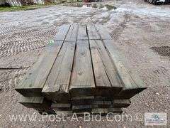 Pallet Of Approx. 20 Guardrail Timbers, Approx. 6' Long.
