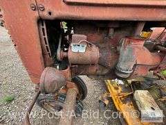 Farmall B Tractor, With Woods Belly Mower, Narrow Front, 2 Flat T