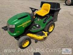 John Deere L120 With Bagger - Owner Stated "For Parts Or Repair,