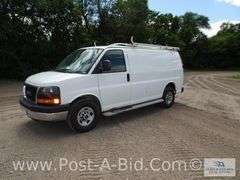 2015 GMC Savana Cargo Van With 137,371 Miles, 4.8L Motor, PW, PL,