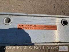 Aluminum Scaffold Plank, 24"L x 24"W x 6"H, Load Rating 700lbs.