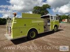 1981 Mack 300 Fire Truck With 27,xxx Miles, Diesel Motor, Manual