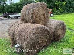 5-Grass Hay Round Bales, Twine Tie, 2024 Hay Season.
