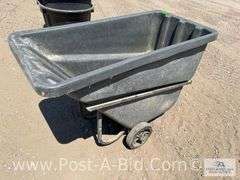 Rubbermaid 1006 HD Pump Cart 1/2 Cu. Yard Cap.