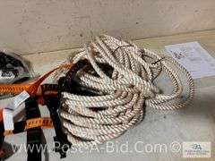Malta Safety Harness And Rope, Owner Stated "Used Once".