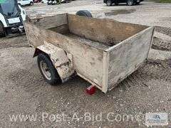 Shop Built 4' x 8' x 22" Side Wall Trailer, With Spare Tire, Life