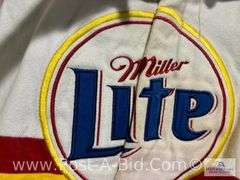 Chase Authentic Miller Lite #2 Jacket, Sz, Medium.