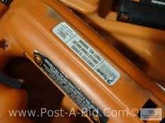 Paslode Impulse Pin Nailer And Paslode Nailer Both In Cases.