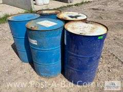 5-Steel 55 Galllon Barrels.