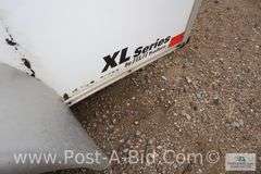 2012 H & H 12' Plus 4' V Tandem Axle Enclosed Trailer, Rear Ramp