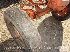 Allis Chalmers D-17 Wide Front Gas Tractor, Cab Needs Glass, PTO,