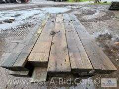 Pallet Of Approx. 20 Guardrail Timbers, Approx. 6' Long.