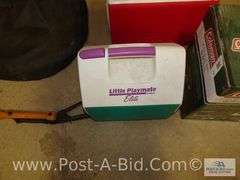 2x Cabelas Chair, Portable Blind, Clay Pigeon Thrower, Coleman Po