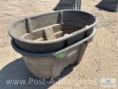 2-Rubbermiade Livestock Tanks; Each 100 Gallons.