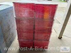24x Red Parts Bins 9" W x 12"H x 16"D.