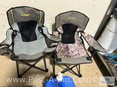 2x Kids Camp Chairs, Tripod Camp Stove And 5 Gallon Water Tank.
