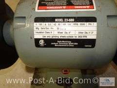 Delta 6" Grinder Model 23-680 Owner Stated "Never Used".