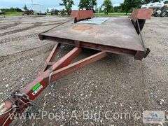 2006 Shop Built 16' Tandem Axle Trailer, 75" Between Fenders, Bro