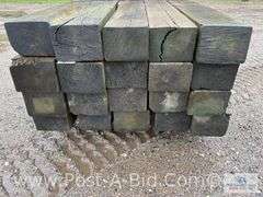 Pallet Of Approx. 20 Guardrail Timbers, Approx. 6' Long.