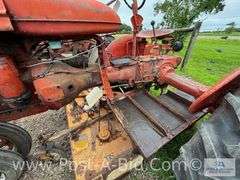 Farmall B Tractor, With Woods Belly Mower, Narrow Front, 1 Flat T