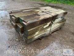 Pallet Of Approx. 20 Guardrail Timbers, Approx. 6' Long.