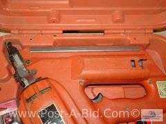 Paslode Impulse Pin Nailer And Paslode Nailer Both In Cases.