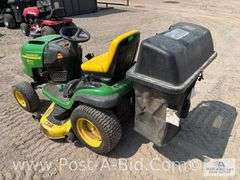 John Deere L120 With Bagger - Owner Stated "For Parts Or Repair,