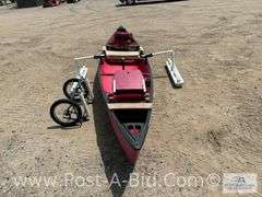 2000 Coleman 17' Canoe With Floats, Seats, Dolly And Paddles, MN