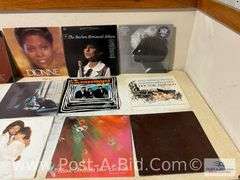 Variety Of Vinyl Records In Box.